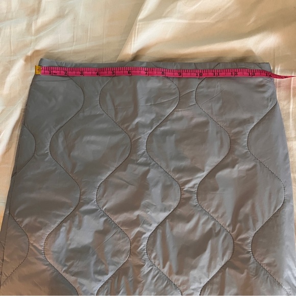 Gray Athletic Quilted Mini Skirt Activewear Running Tennis Sportswear SZ 26 New - Picture 4 of 4